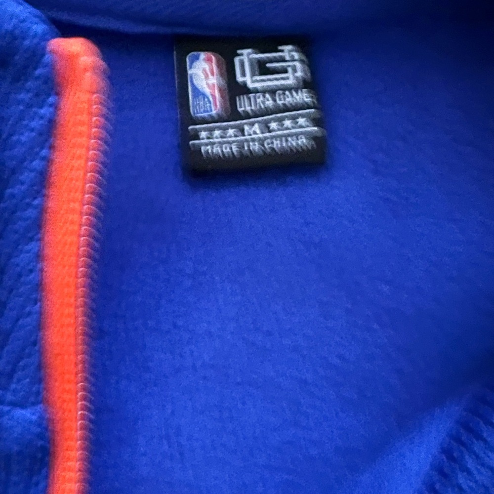 Blue and Orange NY Knicks Pullover - Picture 5 of 7